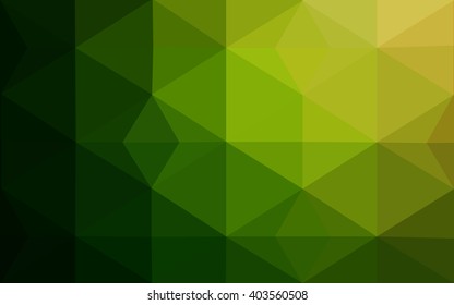 Multicolor red, green polygonal illustration, which consist of triangles. Geometric background in Origami style with gradient. Triangular design for your business.