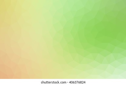 Multicolor red, green polygonal illustration, which consist of triangles. Geometric background in Origami style with gradient. Triangular design for your business.