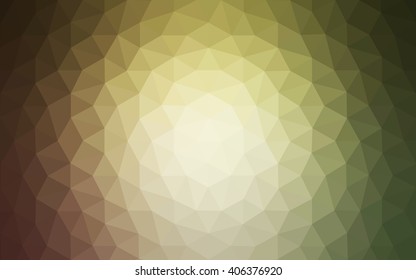 Multicolor red, green polygonal illustration, which consist of triangles. Geometric background in Origami style with gradient. Triangular design for your business.