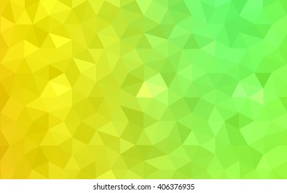 Multicolor red, green polygonal illustration, which consist of triangles. Geometric background in Origami style with gradient. Triangular design for your business.