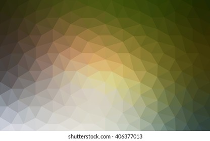Multicolor red, green polygonal illustration, which consist of triangles. Geometric background in Origami style with gradient. Triangular design for your business.