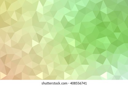 Multicolor red, green polygonal illustration, which consist of triangles. Geometric background in Origami style with gradient. Triangular design for your business.