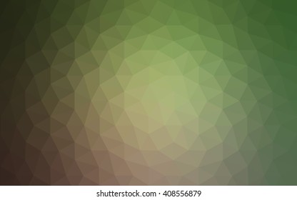 Multicolor red, green polygonal illustration, which consist of triangles. Geometric background in Origami style with gradient. Triangular design for your business.