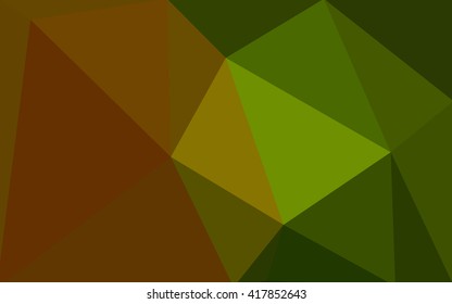 Multicolor red, green polygonal illustration, which consist of triangles. Geometric background in Origami style with gradient. Triangular design for your business.