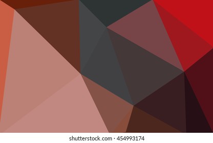 Multicolor red, green polygonal illustration, which consist of triangles. Geometric background in Origami style with gradient. Triangular design for your business.