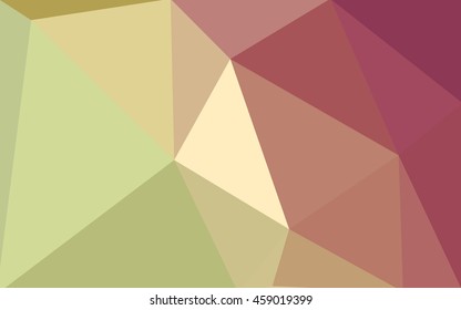 Multicolor red, green polygonal illustration, which consist of triangles. Geometric background in Origami style with gradient. Triangular design for your business.