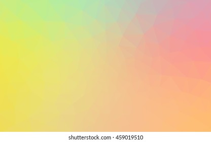 Multicolor red, green polygonal illustration, which consist of triangles. Geometric background in Origami style with gradient. Triangular design for your business.