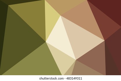 Multicolor red, green polygonal illustration, which consist of triangles. Geometric background in Origami style with gradient. Triangular design for your business.