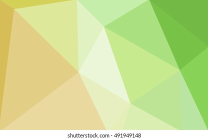 Multicolor red, green polygonal illustration, which consist of triangles. Geometric background in Origami style with gradient. Triangular design for your business.