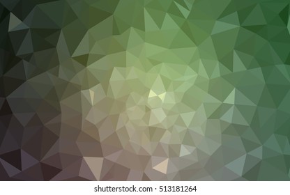 Multicolor red, green polygonal illustration, which consist of triangles. Geometric background in Origami style with gradient. Triangular design for your business.
