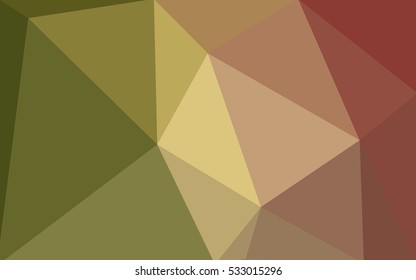 Multicolor red, green polygonal illustration, which consist of triangles. Geometric background in Origami style with gradient. Triangular design for your business.