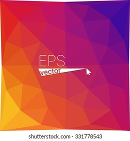 multicolor red, pink geometric rumpled triangular low poly style gradient illustration graphic background. Vector polygonal design for your business.
