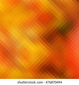 Multicolor red, yellow, orange, brown, green geometric rumpled triangular low poly style illustration graphic gradient background. Vector template for Your business.