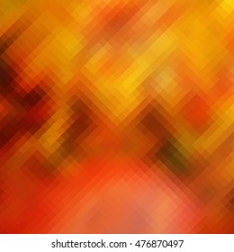 Multicolor red, yellow, orange, brown, green geometric rumpled triangular low poly style illustration graphic gradient background. Vector template for Your business.