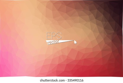 Multicolor red, yellow, orange  geometric rumpled triangular low poly style gradient illustration graphic background. Vector polygonal design for your business.