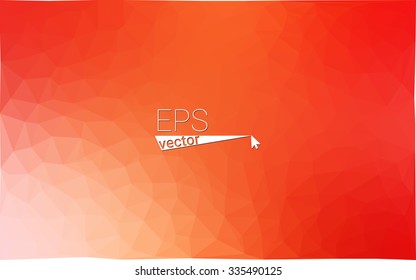 Multicolor red, yellow, orange  geometric rumpled triangular low poly style gradient illustration graphic background. Vector polygonal design for your business.