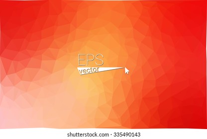 Multicolor red, yellow, orange  geometric rumpled triangular low poly style gradient illustration graphic background. Vector polygonal design for your business.