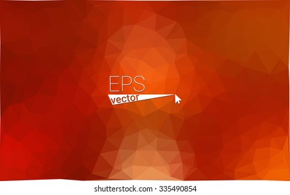Multicolor red, yellow, orange  geometric rumpled triangular low poly style gradient illustration graphic background. Vector polygonal design for your business.