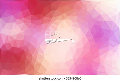 Multicolor red, yellow, orange  geometric rumpled triangular low poly style gradient illustration graphic background. Vector polygonal design for your business.
