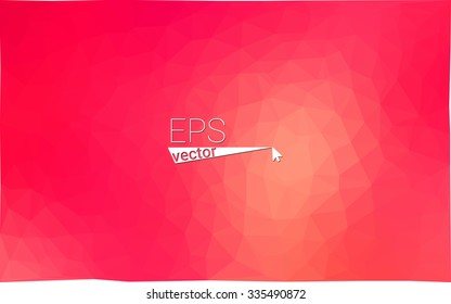 Multicolor red, yellow, orange  geometric rumpled triangular low poly style gradient illustration graphic background. Vector polygonal design for your business.