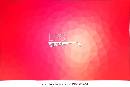 Multicolor red, yellow, orange  geometric rumpled triangular low poly style gradient illustration graphic background. Vector polygonal design for your business.