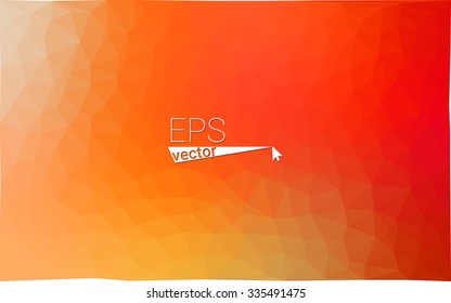 Multicolor red, yellow, orange  geometric rumpled triangular low poly style gradient illustration graphic background. Vector polygonal design for your business.