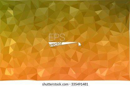 Multicolor red, yellow, orange  geometric rumpled triangular low poly style gradient illustration graphic background. Vector polygonal design for your business.