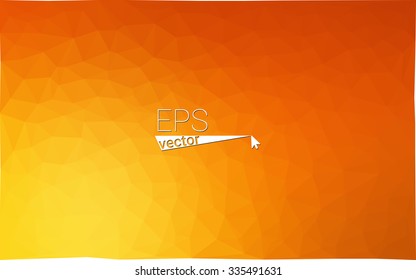 Multicolor red, yellow, orange  geometric rumpled triangular low poly style gradient illustration graphic background. Vector polygonal design for your business.
