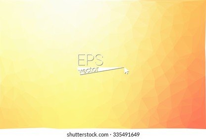 Multicolor red, yellow, orange  geometric rumpled triangular low poly style gradient illustration graphic background. Vector polygonal design for your business.