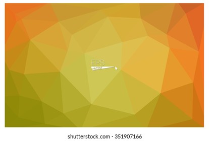 Multicolor red, yellow, orange geometric rumpled triangular low poly origami style gradient illustration graphic background. Vector polygonal design for your business.