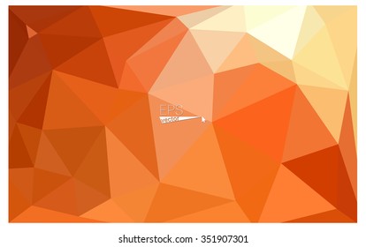 Multicolor red, yellow, orange geometric rumpled triangular low poly origami style gradient illustration graphic background. Vector polygonal design for your business.