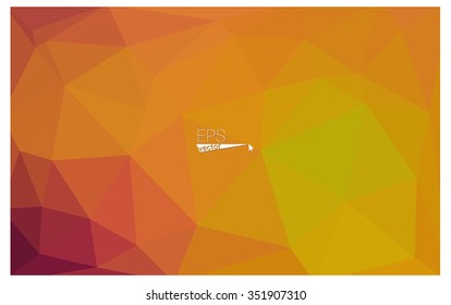 Multicolor red, yellow, orange geometric rumpled triangular low poly origami style gradient illustration graphic background. Vector polygonal design for your business.