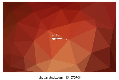 Multicolor red, yellow, orange geometric rumpled triangular low poly origami style gradient illustration graphic background. Vector polygonal design for your business.