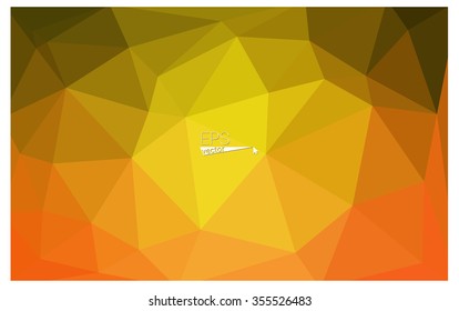 Multicolor red, yellow, orange geometric rumpled triangular low poly origami style gradient illustration graphic background. Vector polygonal design for your business.
