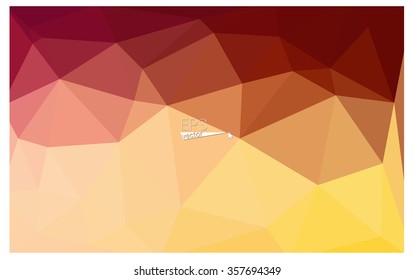 Multicolor red, yellow, orange geometric rumpled triangular low poly origami style gradient illustration graphic background. Vector polygonal design for your business.