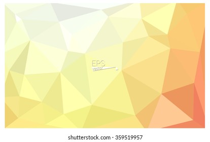 Multicolor red, yellow, orange geometric rumpled triangular low poly origami style gradient illustration graphic background. Vector polygonal design for your business.