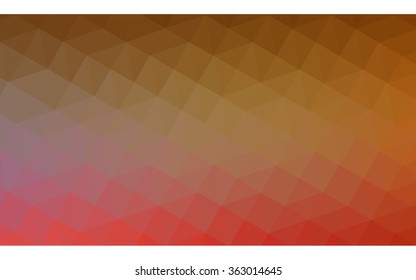 Multicolor red, yellow, orange polygonal illustration, which consist of triangles. Geometric background in Origami style with gradient. Triangular design for your business in vector.
