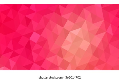 Multicolor red, yellow, orange polygonal illustration, which consist of triangles. Geometric background in Origami style with gradient. Triangular design for your business in vector.