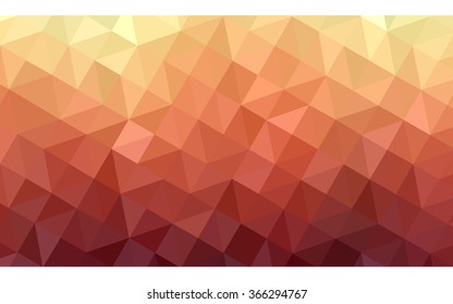 Multicolor red, yellow, orange polygonal illustration, which consist of triangles. Geometric background in Origami style with gradient. Triangular design for your business.