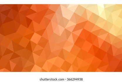 Multicolor red, yellow, orange polygonal illustration, which consist of triangles. Geometric background in Origami style with gradient. Triangular design for your business.