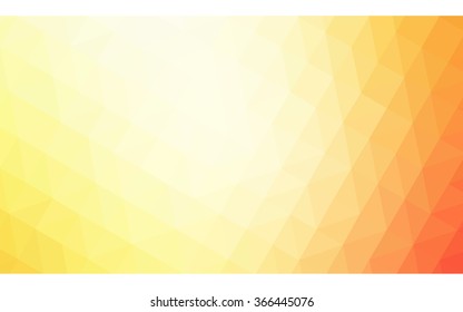 Multicolor red, yellow, orange polygonal illustration, which consist of triangles. Geometric background in Origami style with gradient. Triangular design for your business.