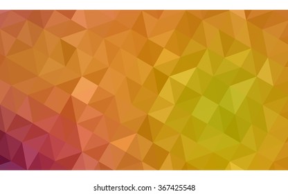 Multicolor red, yellow, orange polygonal illustration, which consist of triangles. Geometric background in Origami style with gradient. Triangular design for your business.