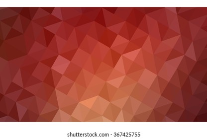 Multicolor red, yellow, orange polygonal illustration, which consist of triangles. Geometric background in Origami style with gradient. Triangular design for your business.