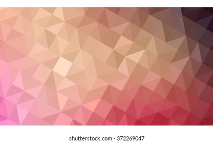 Multicolor red, yellow, orange polygonal illustration, which consist of triangles. Geometric background in Origami style with gradient. Triangular design for your business.