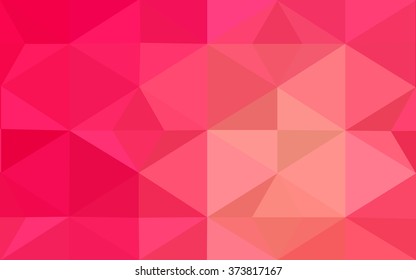 Multicolor red, yellow, orange polygonal illustration, which consist of triangles. Geometric background in Origami style with gradient. Triangular design for your business.