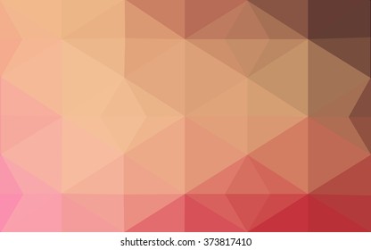 Multicolor red, yellow, orange polygonal illustration, which consist of triangles. Geometric background in Origami style with gradient. Triangular design for your business.