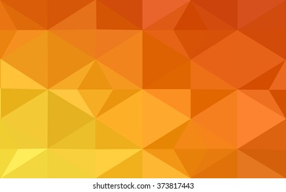 Multicolor red, yellow, orange polygonal illustration, which consist of triangles. Geometric background in Origami style with gradient. Triangular design for your business.