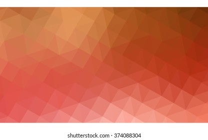 Multicolor red, yellow, orange polygonal illustration, which consist of triangles. Geometric background in Origami style with gradient. Triangular design for your business.