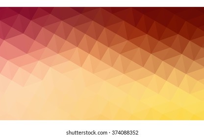 Multicolor red, yellow, orange polygonal illustration, which consist of triangles. Geometric background in Origami style with gradient. Triangular design for your business.