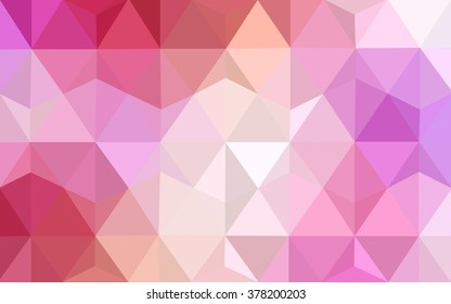 Multicolor red, yellow, orange polygonal illustration, which consist of triangles. Geometric background in Origami style with gradient. Triangular design for your business.
